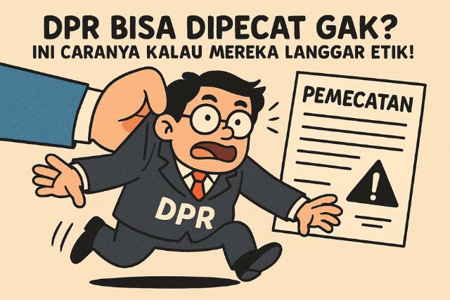 manusiasenayan.id - DPR bisa dipecat