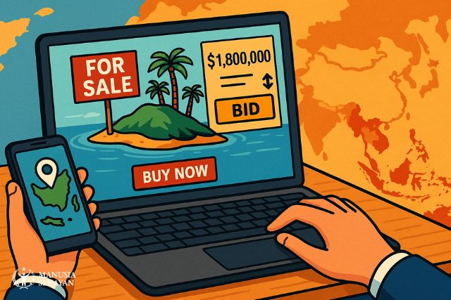 manusiasenayan.id - Pulau Dijual Online