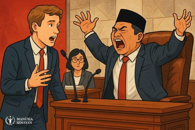manusiasenayan.id - Sumpah Pakai Bahasa Inggris