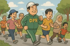 manusia senayan - Anggota DPR Hobi Jogging