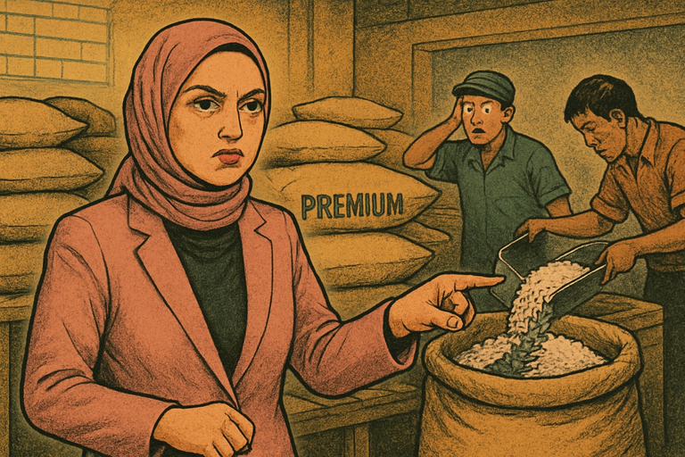 manusia senayan - Beras Oplosan Premium