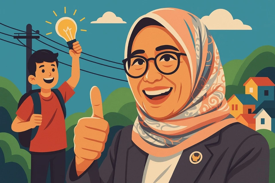 manusia senayan - Listrik Masuk Desa