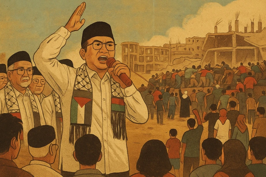 manusia senayan - Menlu Sugiono