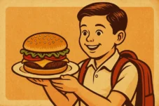 manusia senayan - Burger MBG