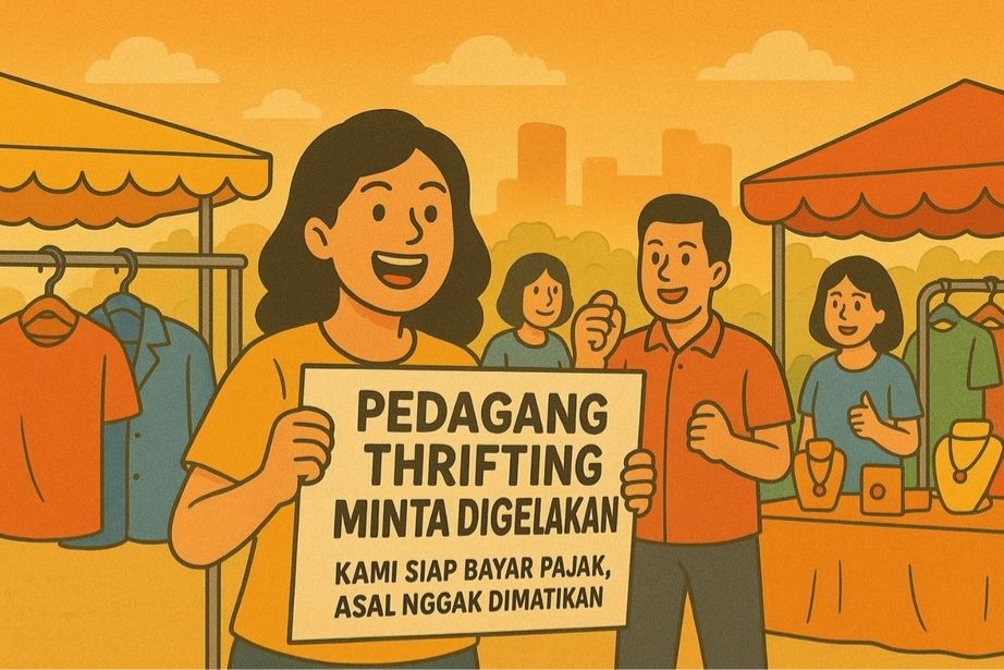 manusia senayan - Pedagang Thrifting