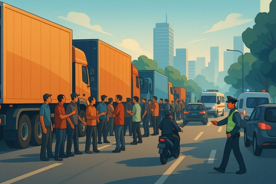 manusia senayan - Truk ODOL