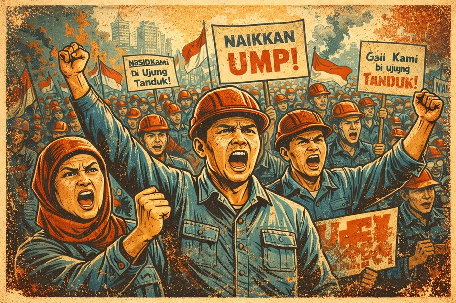 manusia senayan - Buruh Turun ke Jalan