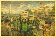 manusia senayan - Aksi Ojol Monas